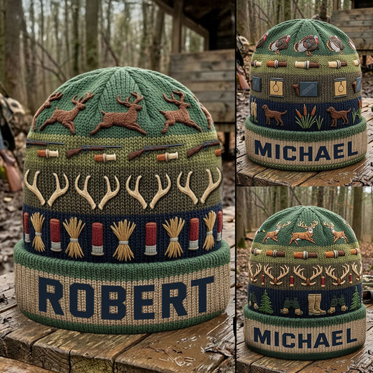 Saison de la chasse au cerf - Bonnet de chasse personnalisé