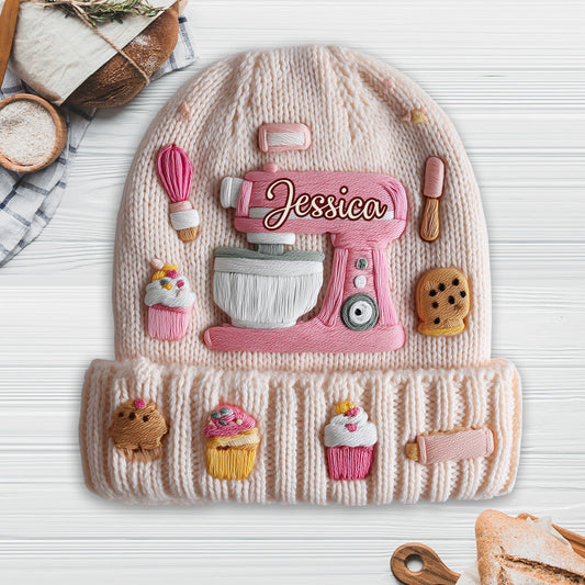 Baking Is My Love - Personalized Baking Beanie Hat