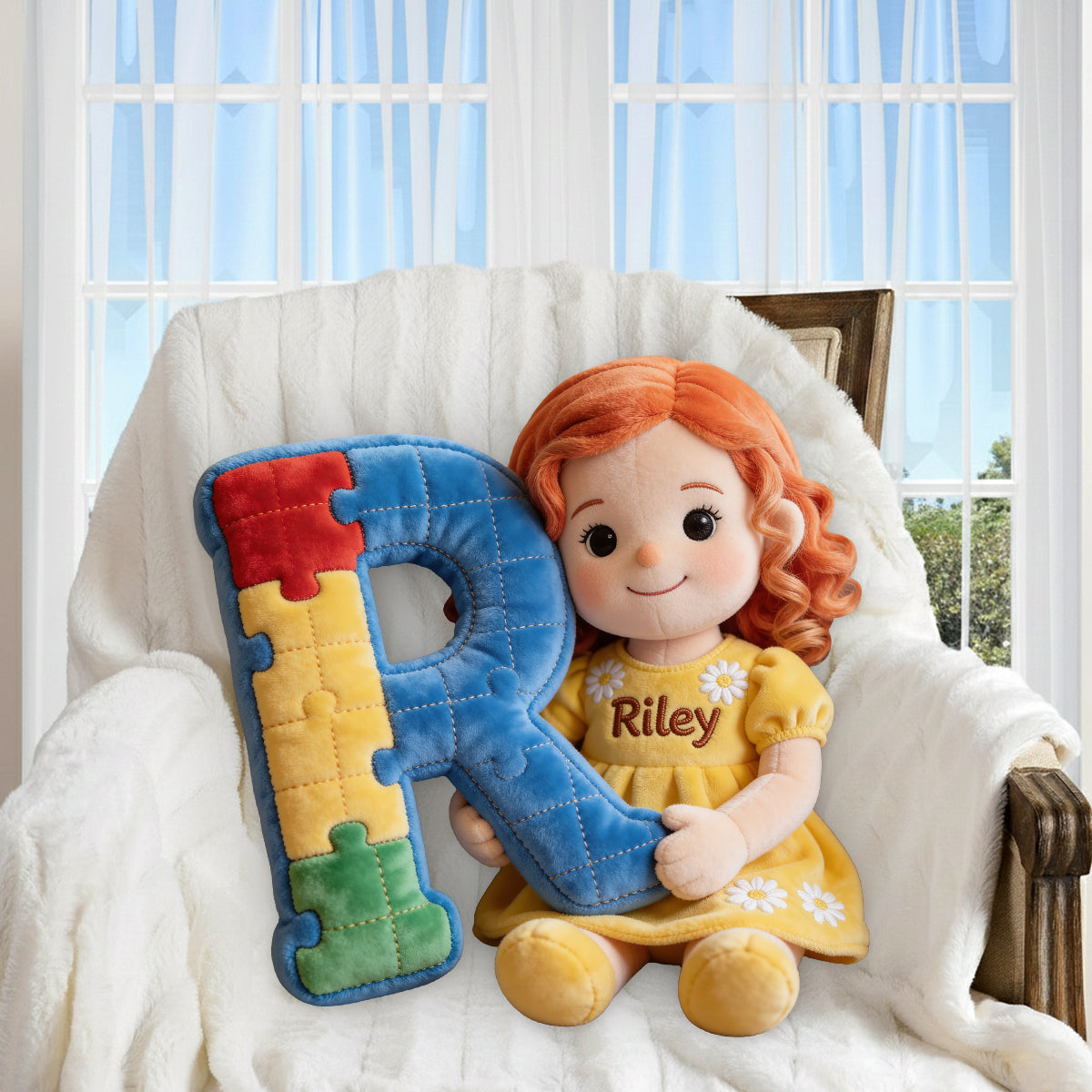 Custom Any Photo - Everyone Communicates Differently - Personalized Autism Awareness Premium Faux Fur Pillow