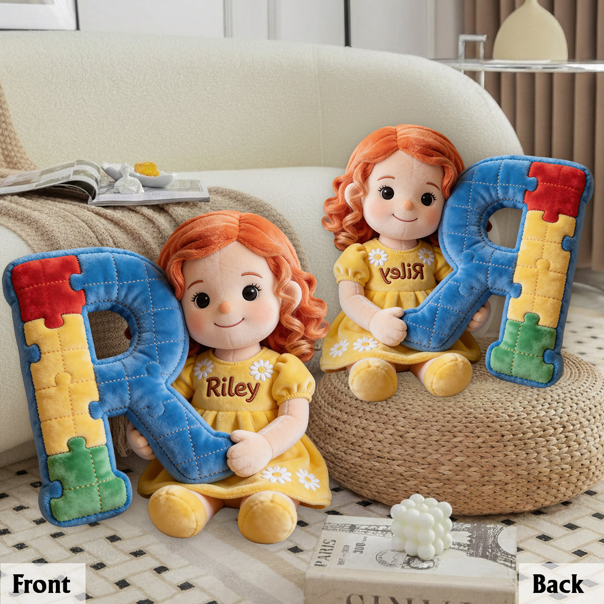 Custom Any Photo - Everyone Communicates Differently - Personalized Autism Awareness Premium Faux Fur Pillow