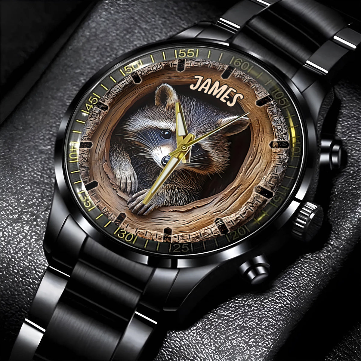 Adorable Raccoon - Personalized Raccoon Hand Watch