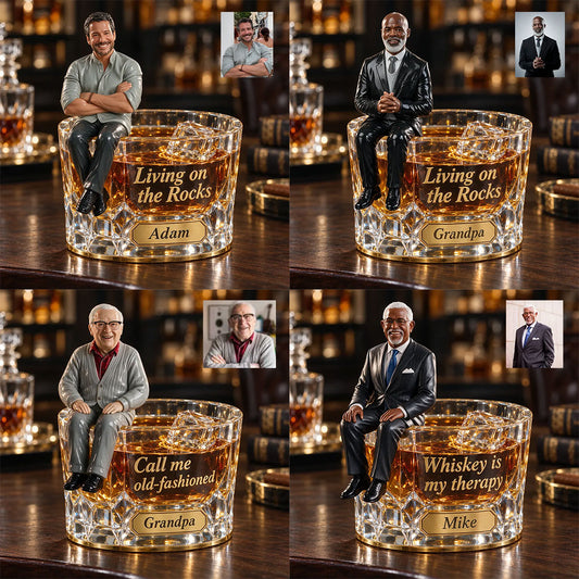 Whiskey Lovers, Gift for Man - Personalized Whisky Custom Shaped Acrylic Plaque