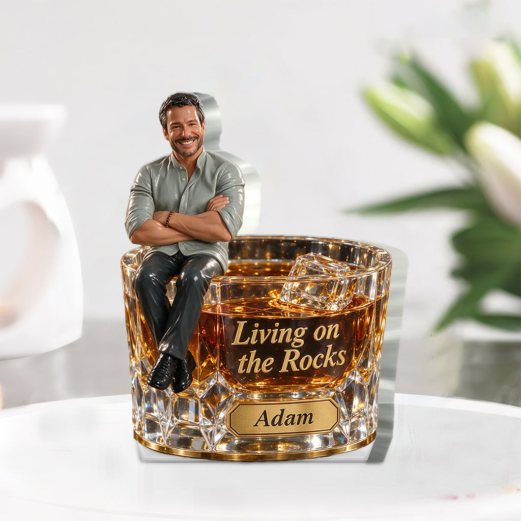 Whiskey Lovers, Gift for Man - Personalized Whisky Custom Shaped Acrylic Plaque