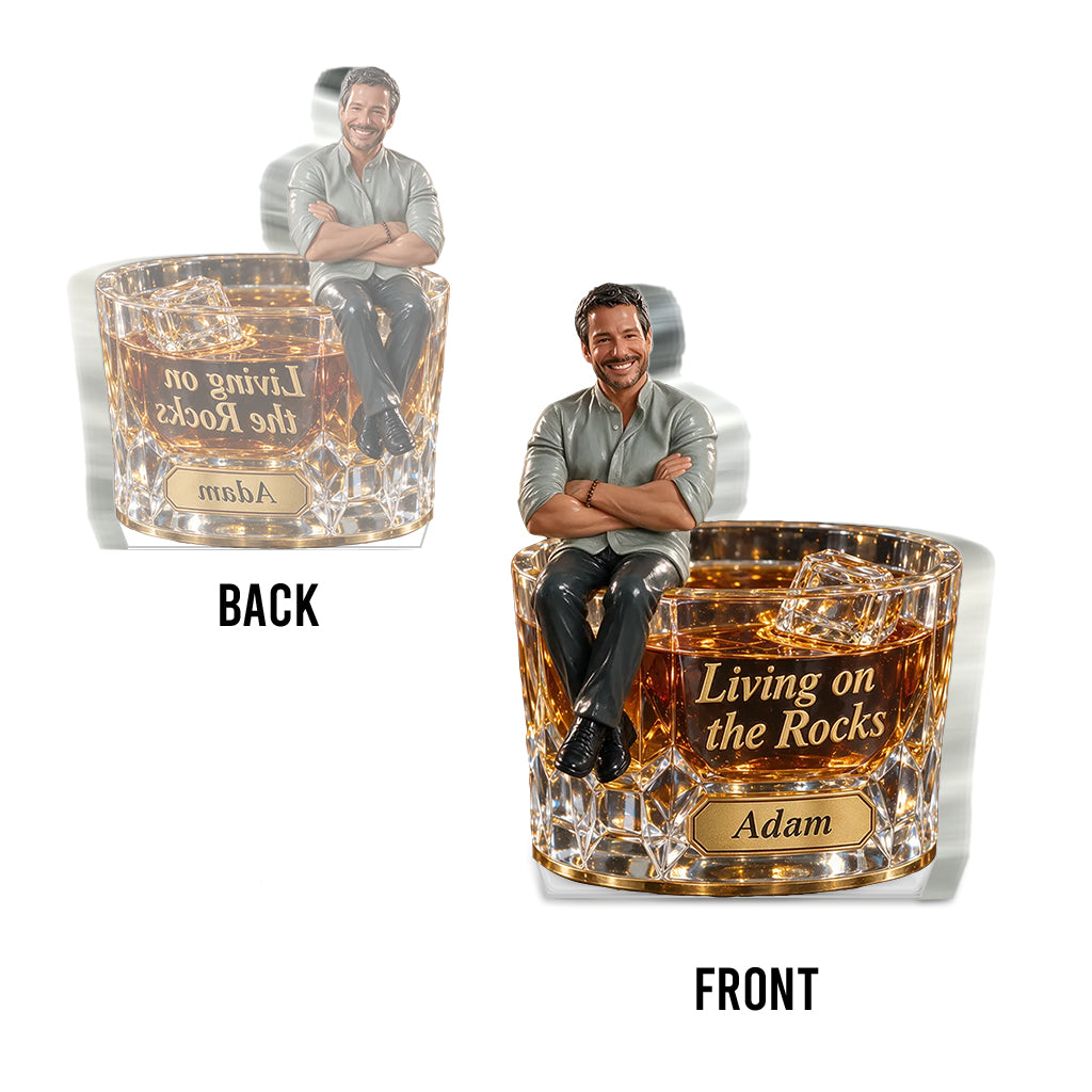 Whiskey Lovers, Gift for Man - Personalized Whisky Custom Shaped Acrylic Plaque