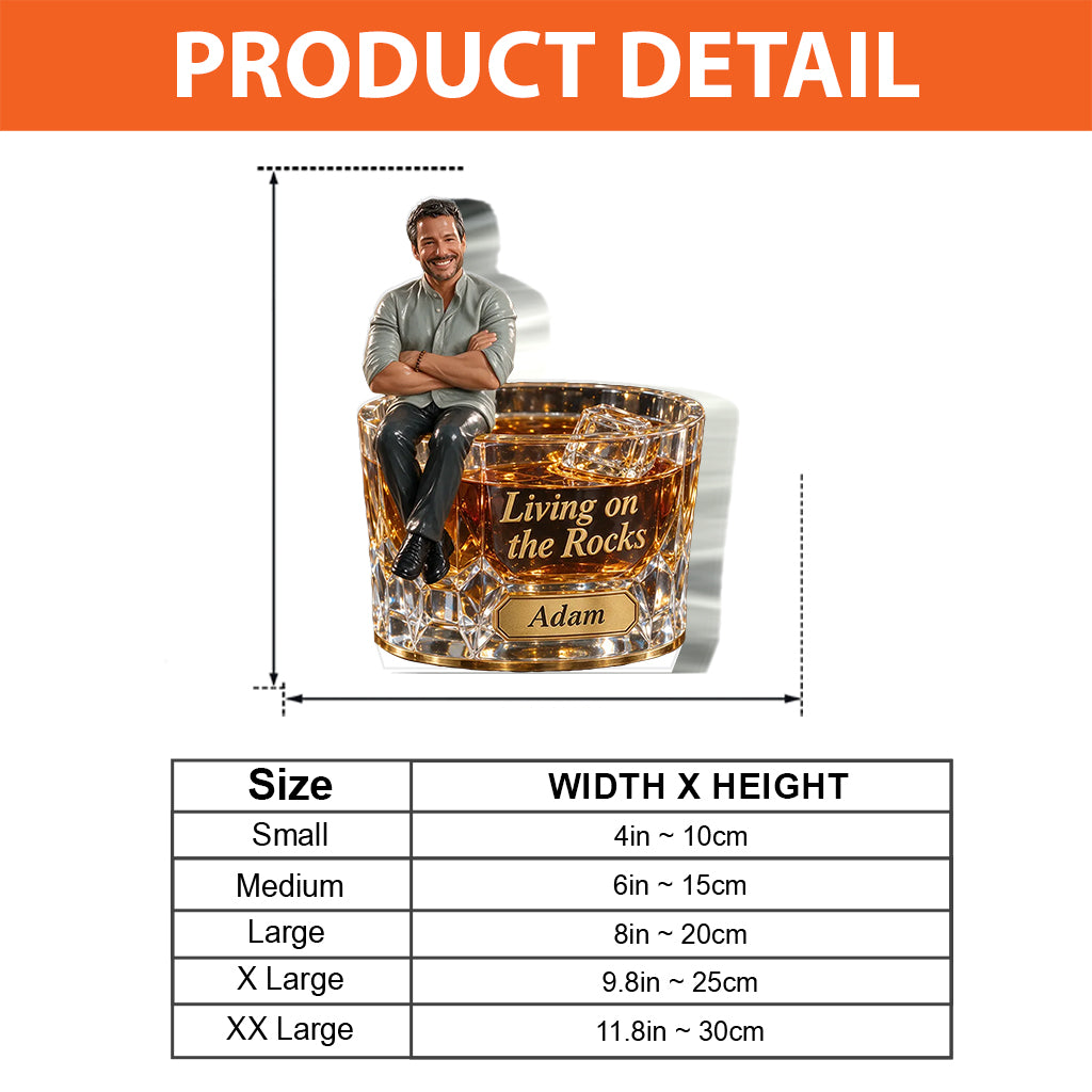 Whiskey Lovers, Gift for Man - Personalized Whisky Custom Shaped Acrylic Plaque