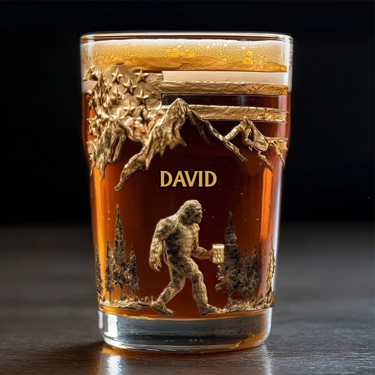 Sasquatch & Bier – Personalisiertes Bierglas