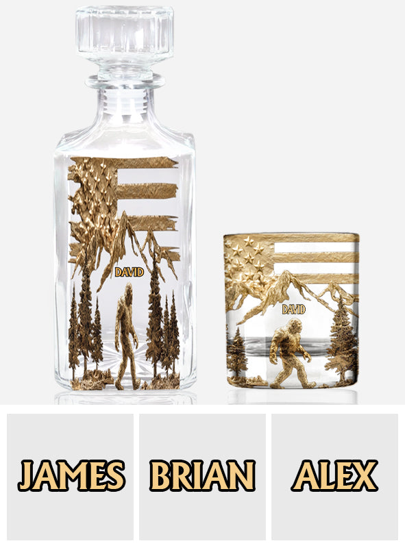 Sasquatch - Personalized Whisky Whiskey Glass