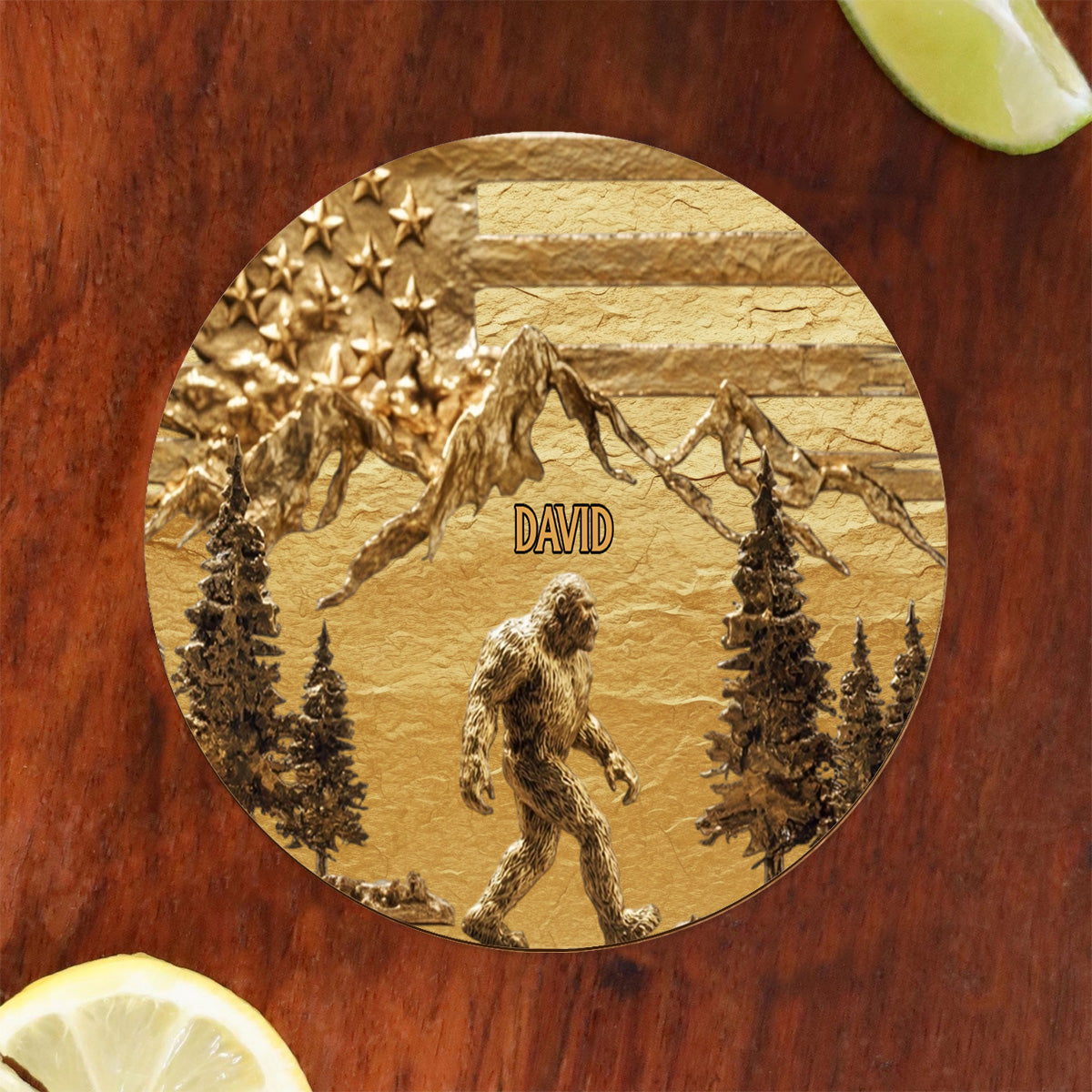 Sasquatch - Personalized Whisky Whiskey Glass