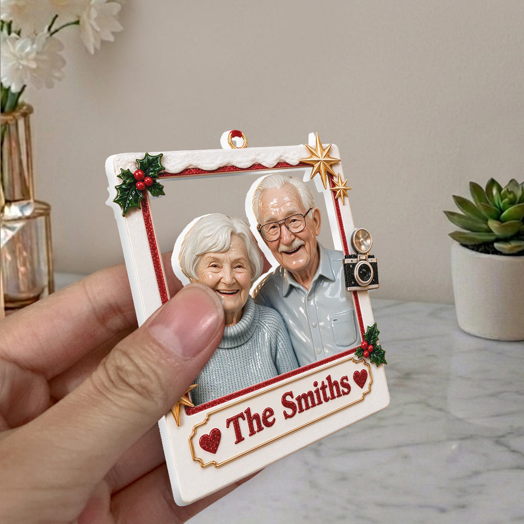 Christmas Decor, Couple Gift, Christmas Gift Idea - Personalized Couple Premium 3D Ornament