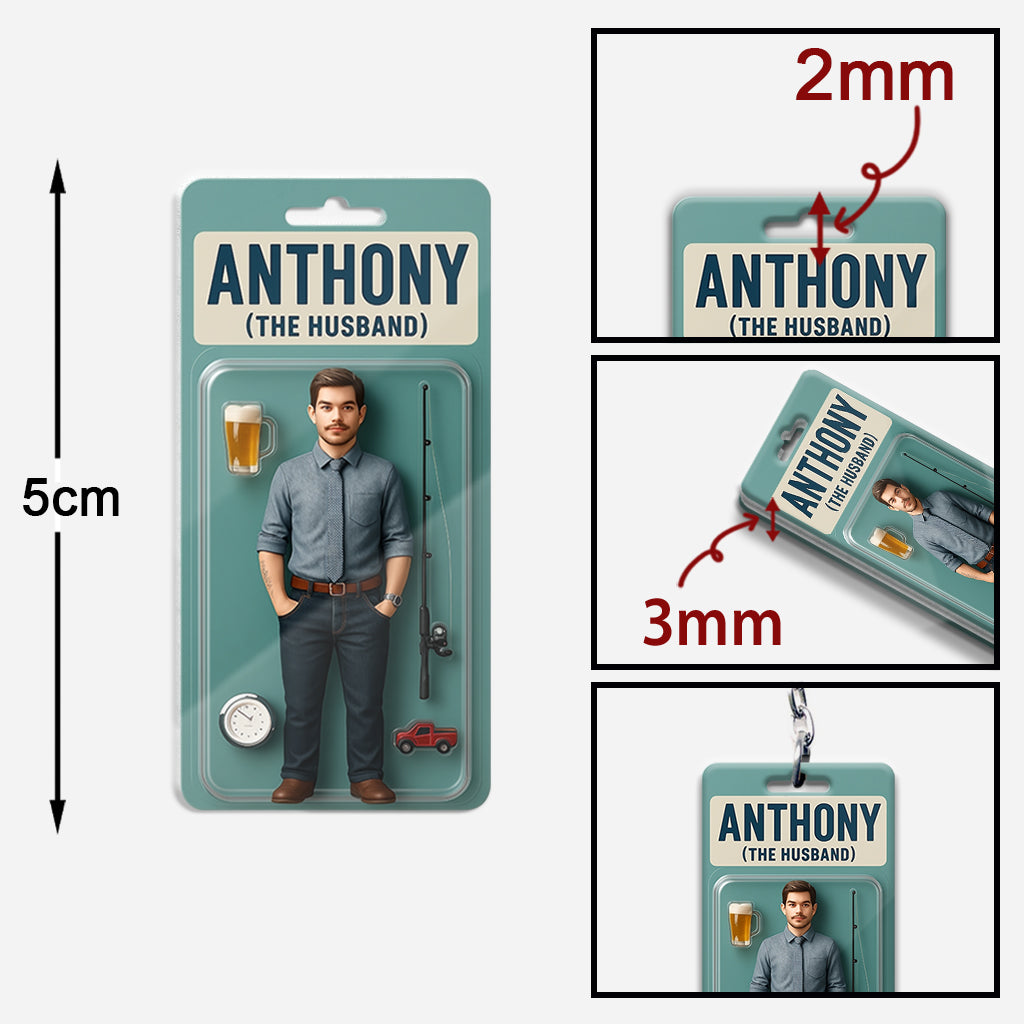 Custom Figure From Photo - Personalized Couple Keychain