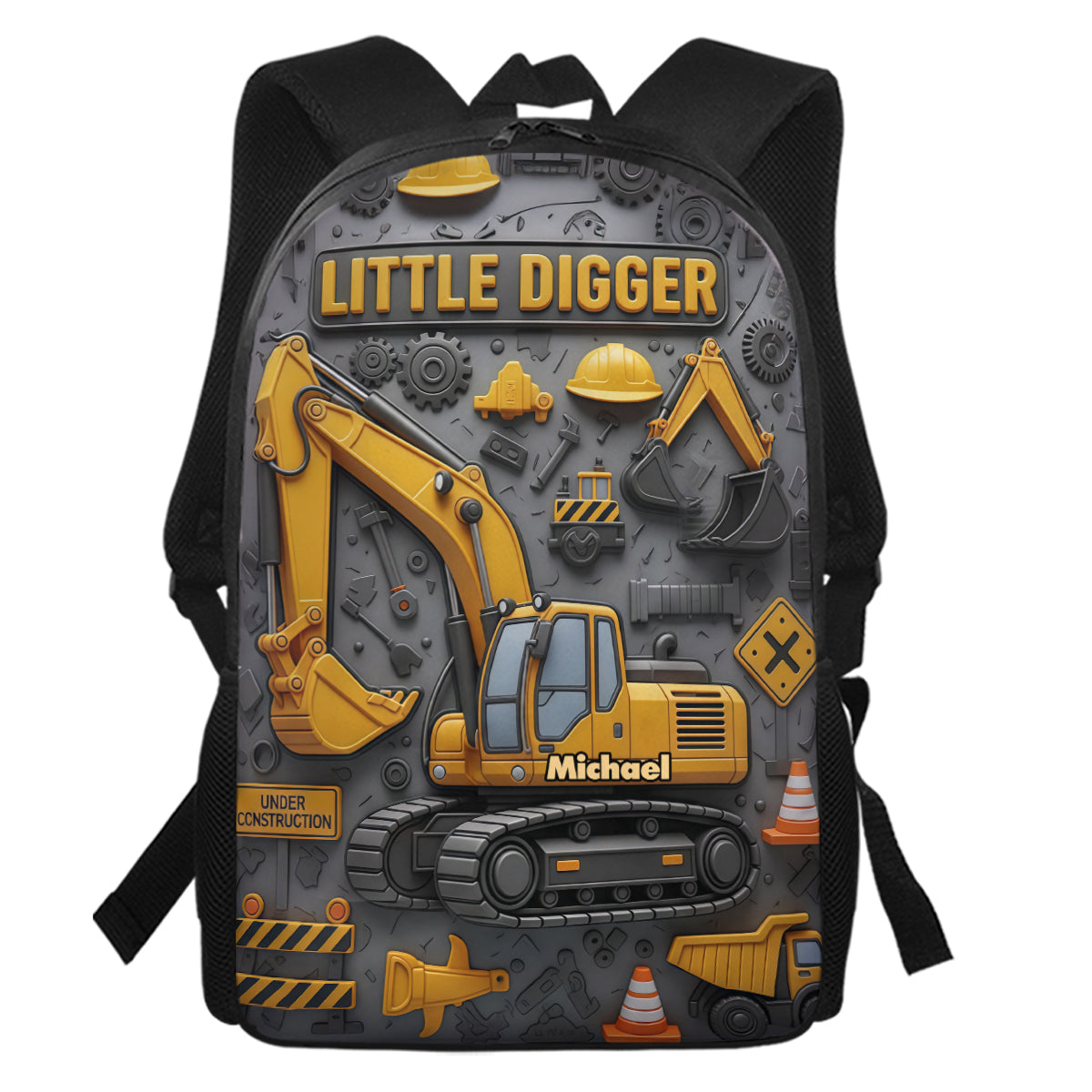 Littie Digger - Personalized Kid Backpack Lunch Bag Pencil Case Set