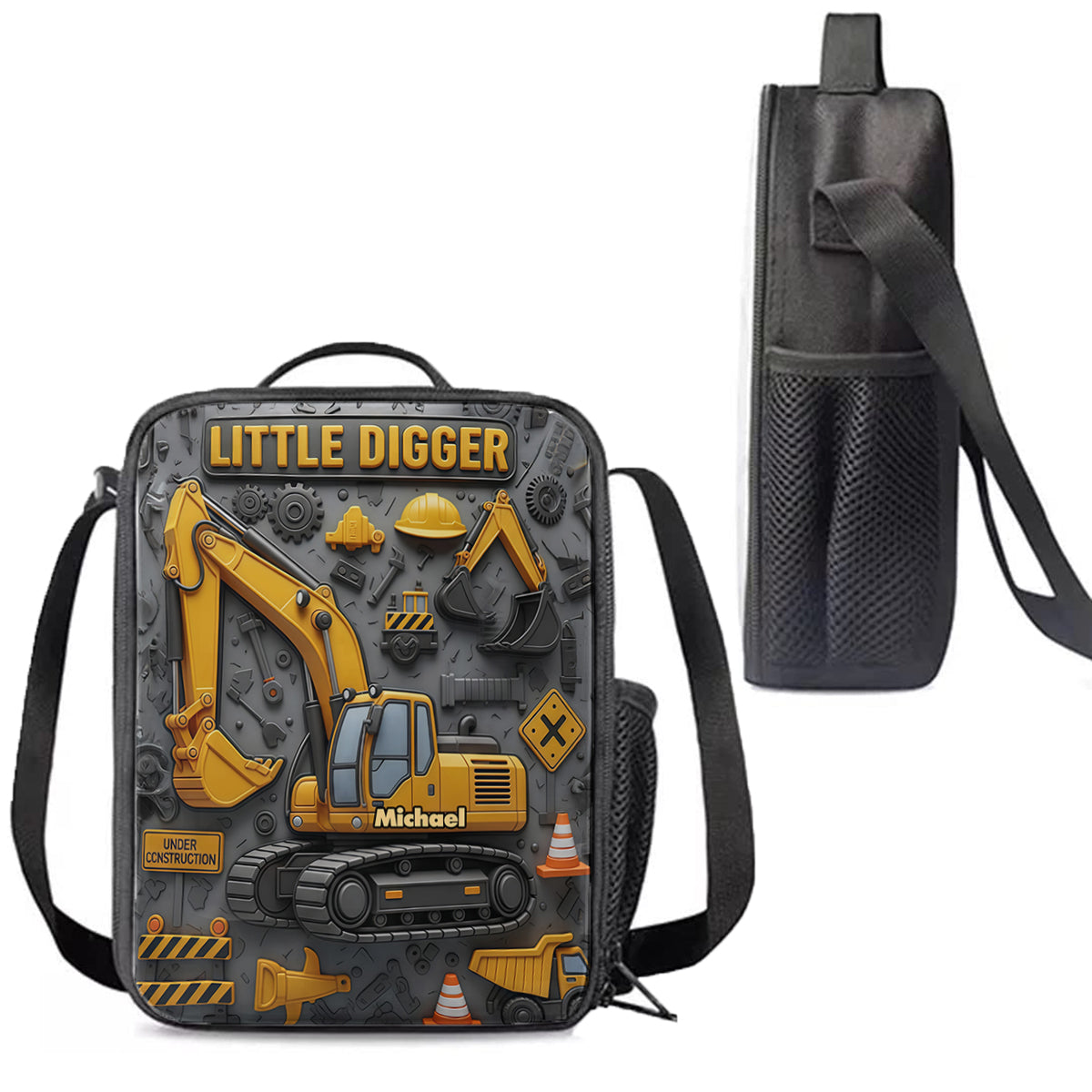 Littie Digger - Personalized Kid Backpack Lunch Bag Pencil Case Set