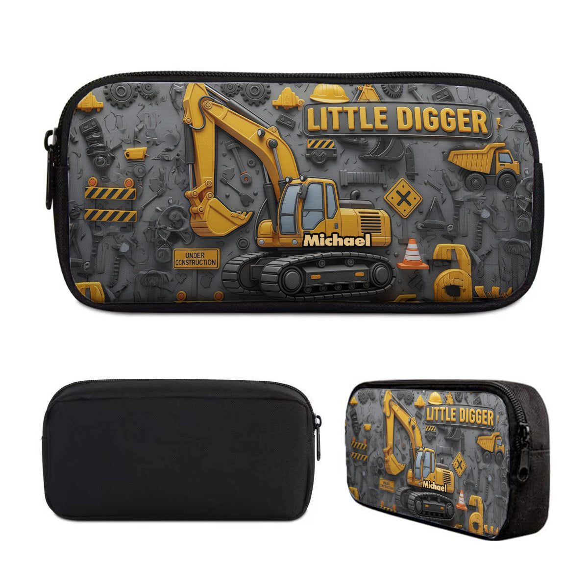 Littie Digger - Personalized Kid Backpack Lunch Bag Pencil Case Set