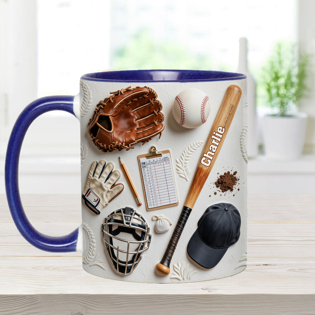 Aimez-vous le baseball ? Mug et sous-verre personnalisés sur le thème du baseball