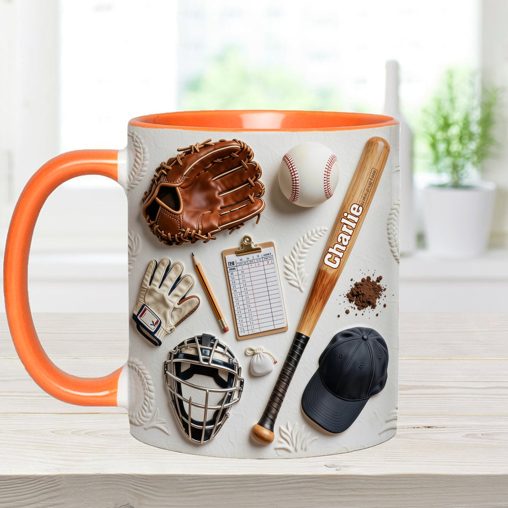 Aimez-vous le baseball ? Mug et sous-verre personnalisés sur le thème du baseball