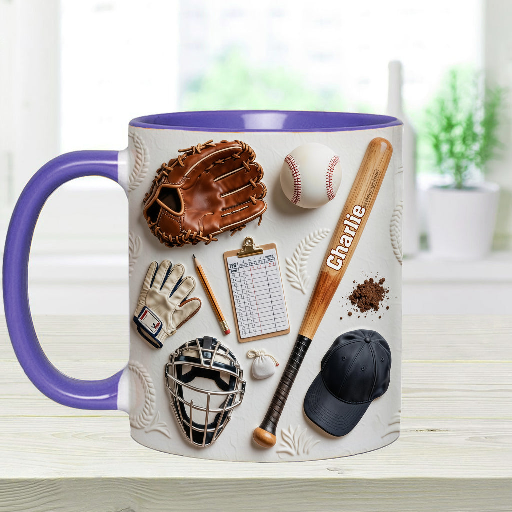 Aimez-vous le baseball ? Mug et sous-verre personnalisés sur le thème du baseball