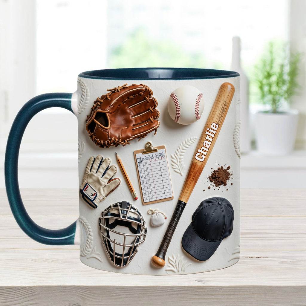 Aimez-vous le baseball ? Mug et sous-verre personnalisés sur le thème du baseball