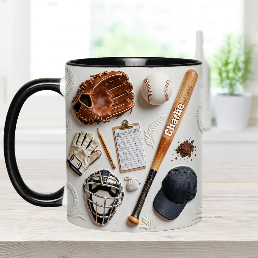 Aimez-vous le baseball ? Mug et sous-verre personnalisés sur le thème du baseball