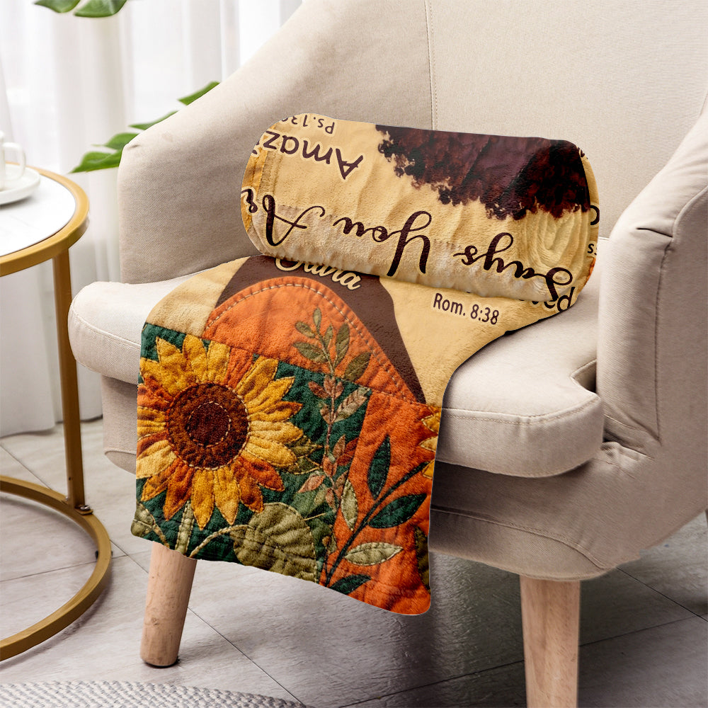 Schwarze Königin – Personalisierte Decke für Afroamerikaner