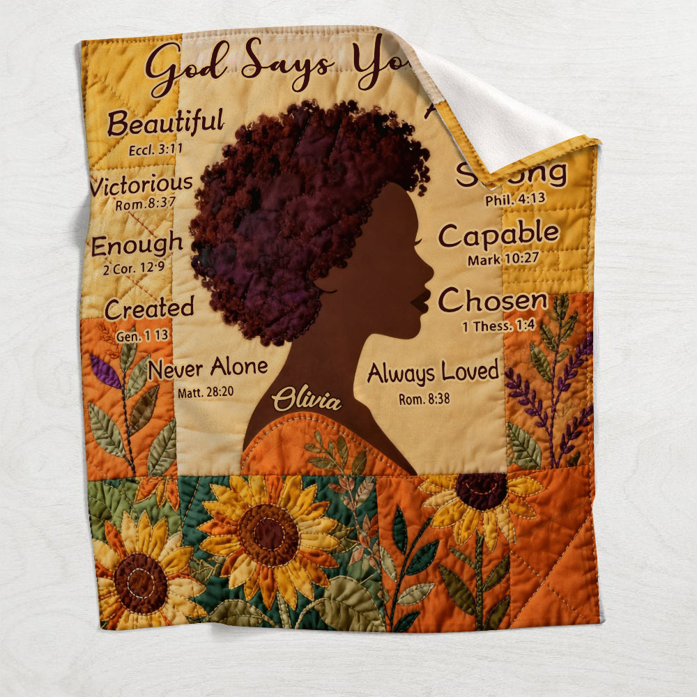 Schwarze Königin – Personalisierte Decke für Afroamerikaner