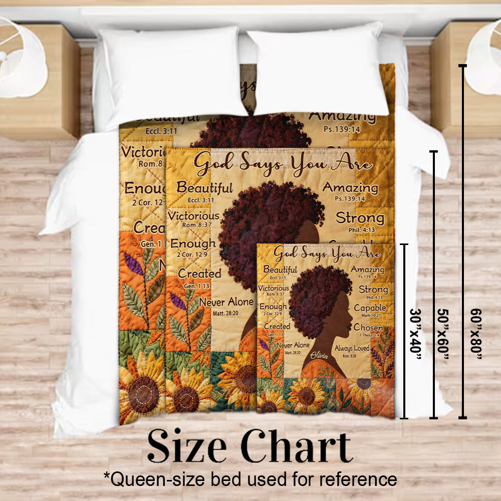 Schwarze Königin – Personalisierte Decke für Afroamerikaner