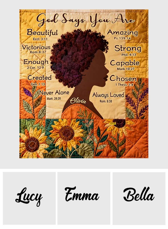 Schwarze Königin – Personalisierte Decke für Afroamerikaner