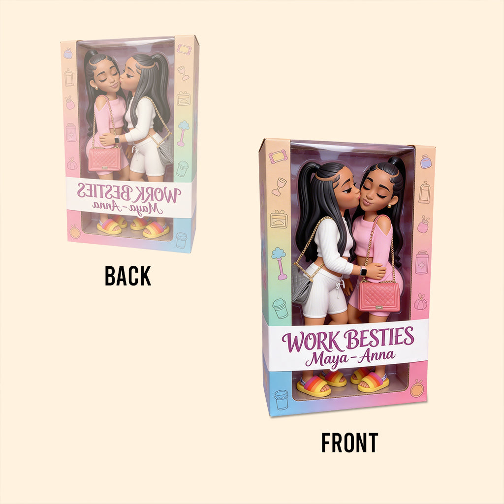 Arbeitsfreunde – Personalisierte Acrylplakette in individueller Form für Kollegen