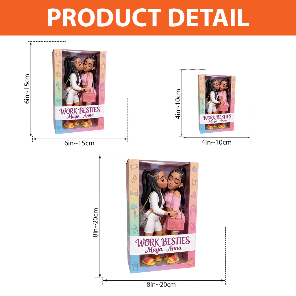 Arbeitsfreunde – Personalisierte Acrylplakette in individueller Form für Kollegen