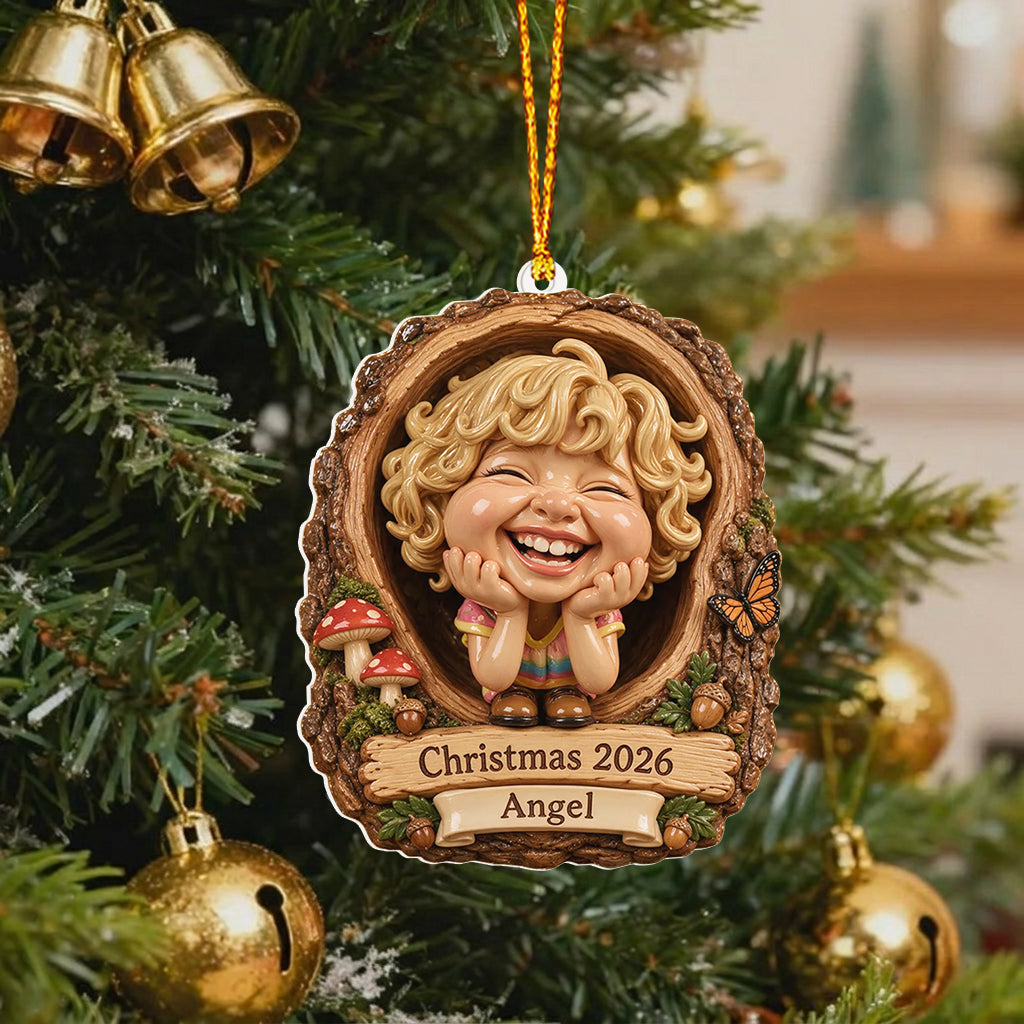 Christmas Gift Idea, Gift for Kids, Christmas Decor - Personalized Kid Premium 3D Ornament