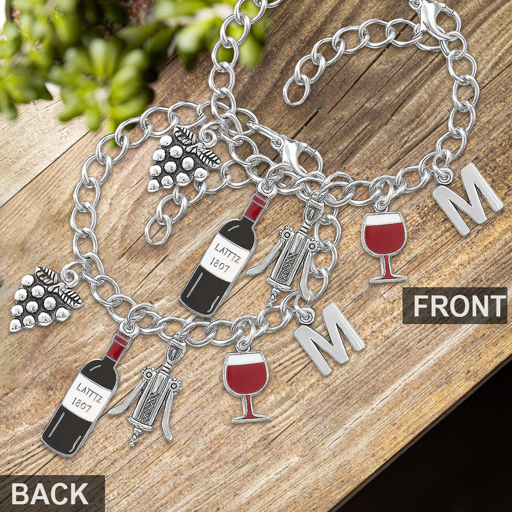 Weinliebe – Personalisiertes Weinarmband mit Anhängern