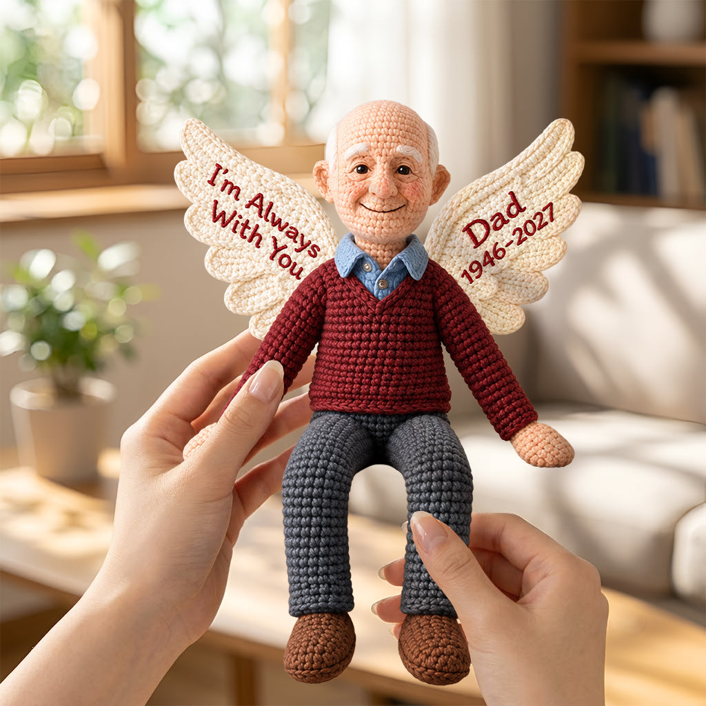 Ich bin immer bei dir - Personalisierte Gedenk-Pose-Plüschpuppe