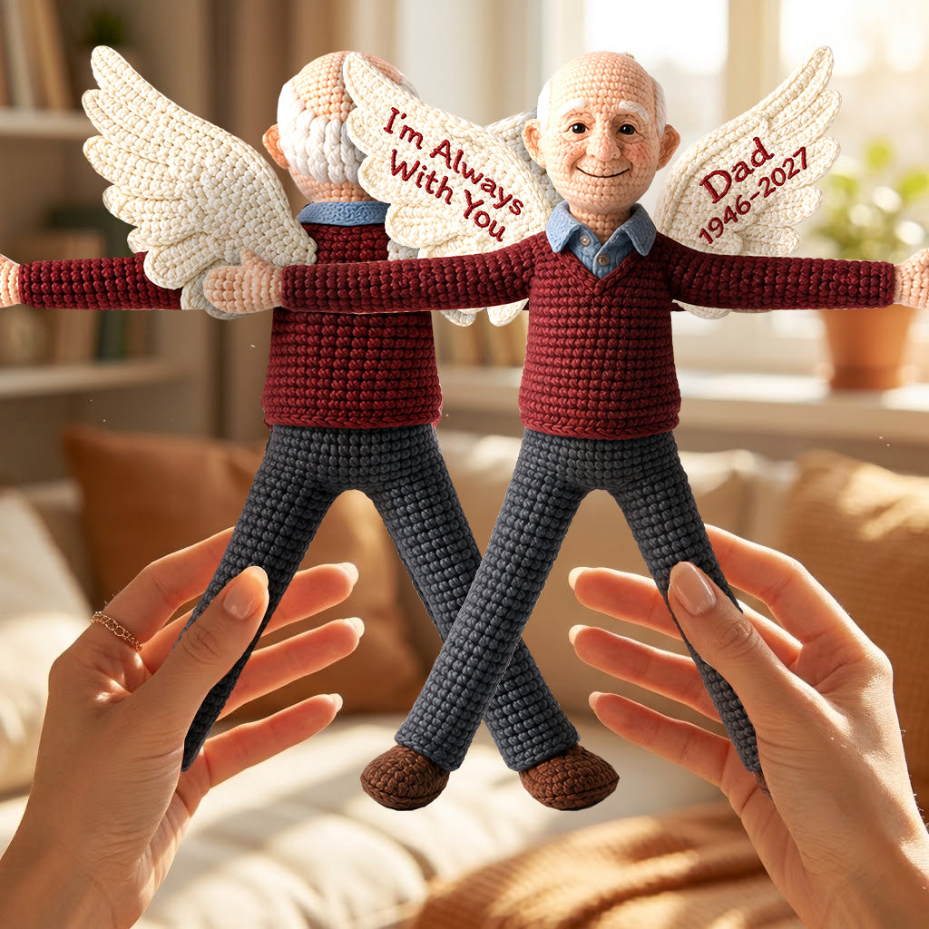 Ich bin immer bei dir - Personalisierte Gedenk-Pose-Plüschpuppe