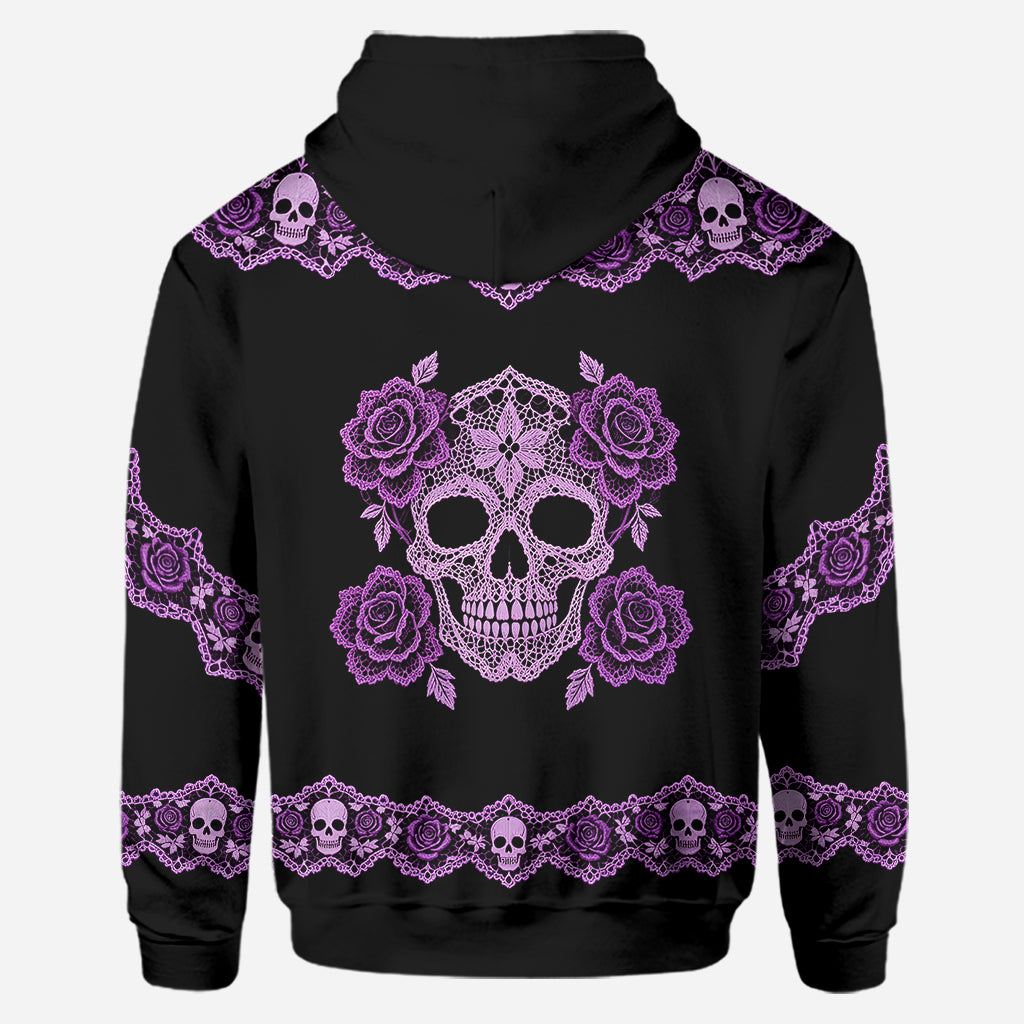 Skull Floral - Sweat à Capuche et Leggings Personnalisés