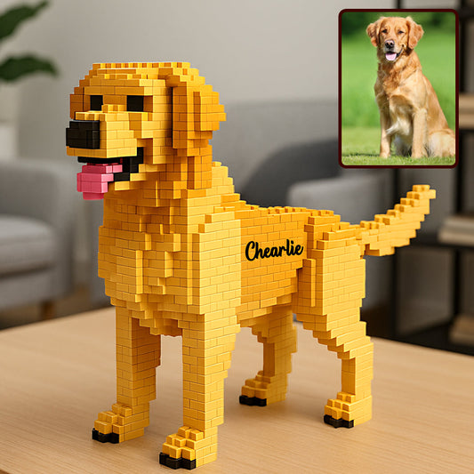 Transform Into Building Block - Personalized Dog Custom Shaped Acrylic Plaque