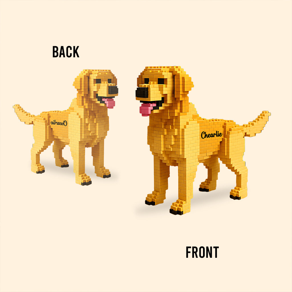 Transform Into Building Block - Personalized Dog Custom Shaped Acrylic Plaque