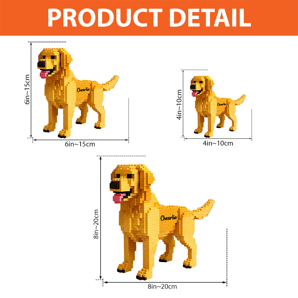 Transform Into Building Block - Personalized Dog Custom Shaped Acrylic Plaque