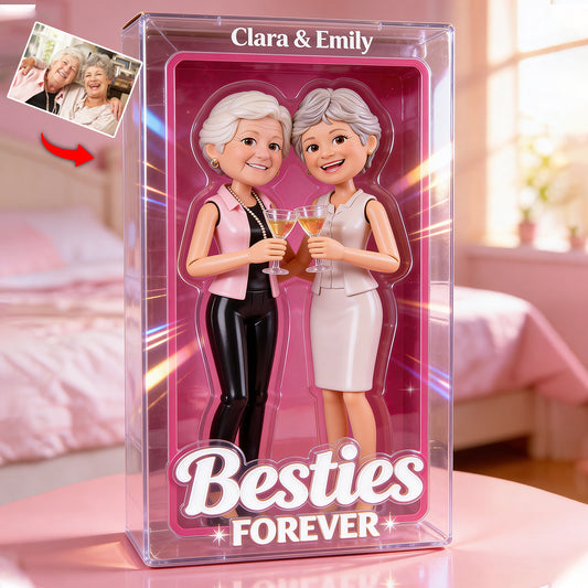 Bestie Gift, Doll-Style - Personalized Bestie Custom Shaped Acrylic Plaque