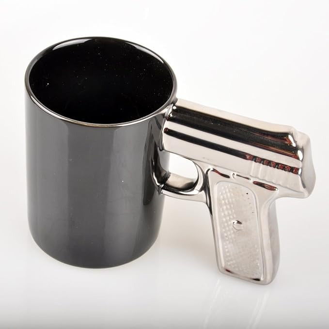 Pistolenförmige Keramik-Kaffeetasse