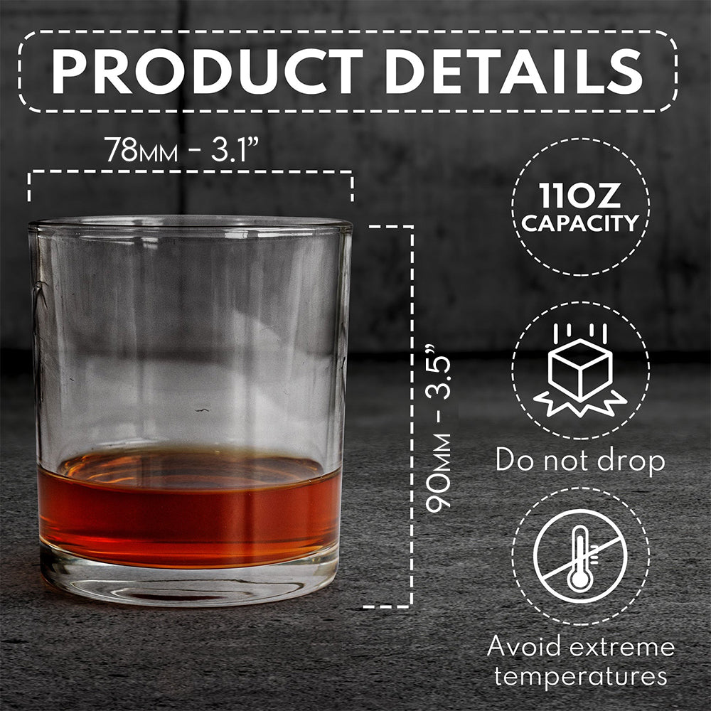 Best Dad In The Wild Land - Personalized Father Whiskey Glass