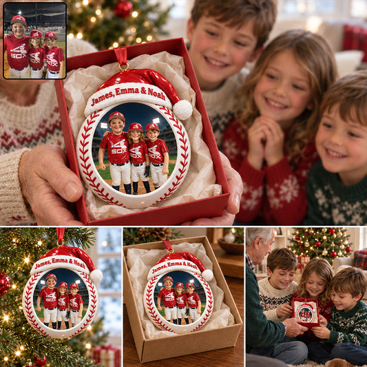 Love Basbeball - Personalized Baseball Premium 3D Ornament