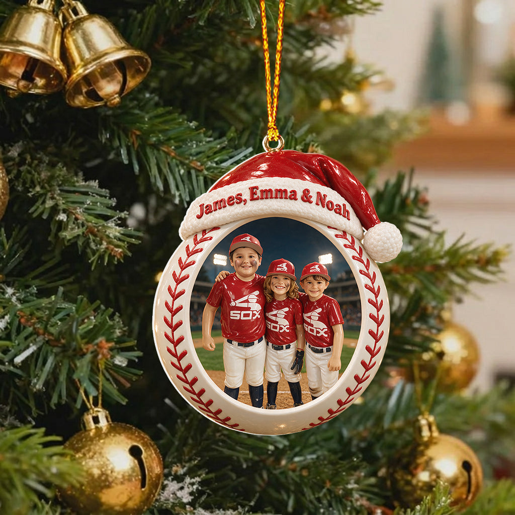 Love Basbeball - Personalized Baseball Premium 3D Ornament