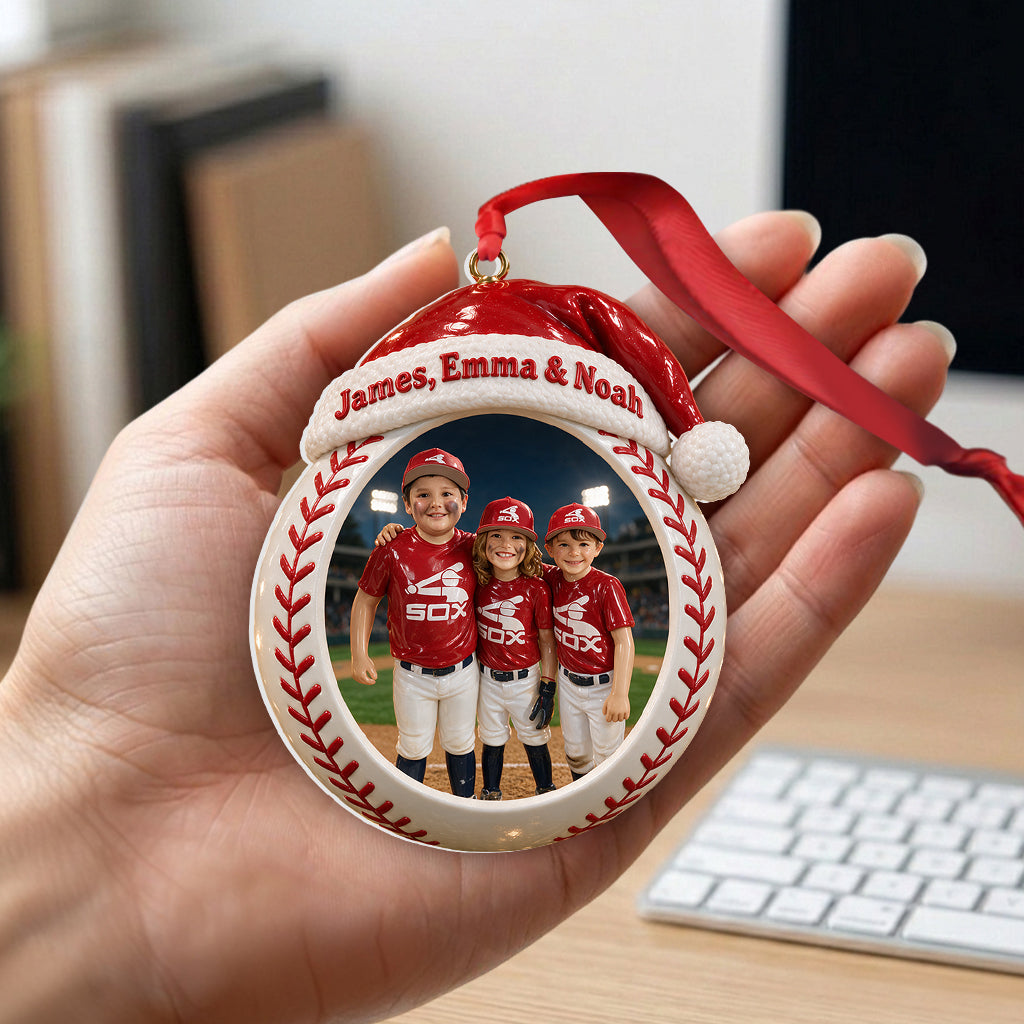 Love Basbeball - Personalized Baseball Premium 3D Ornament