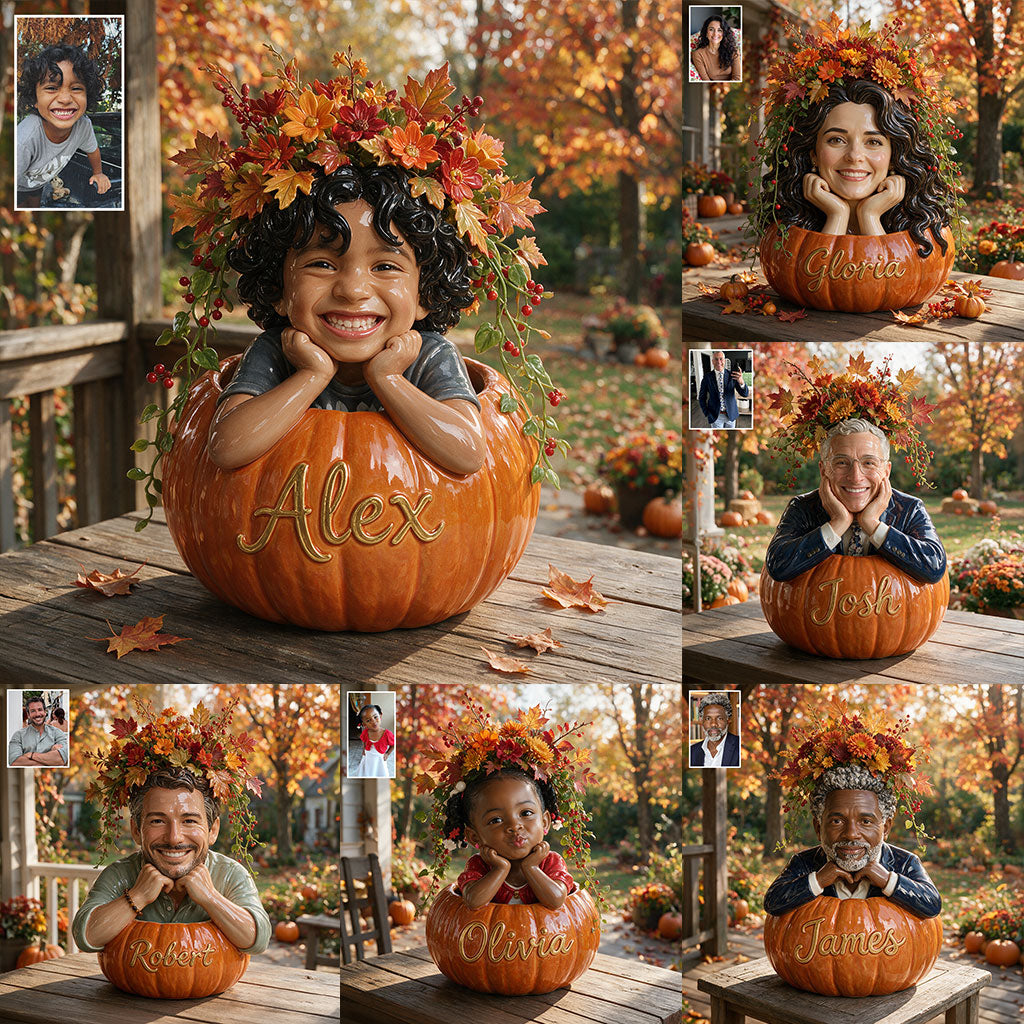 Pumpkin Season - Personalized Autumn Acrylic Pot