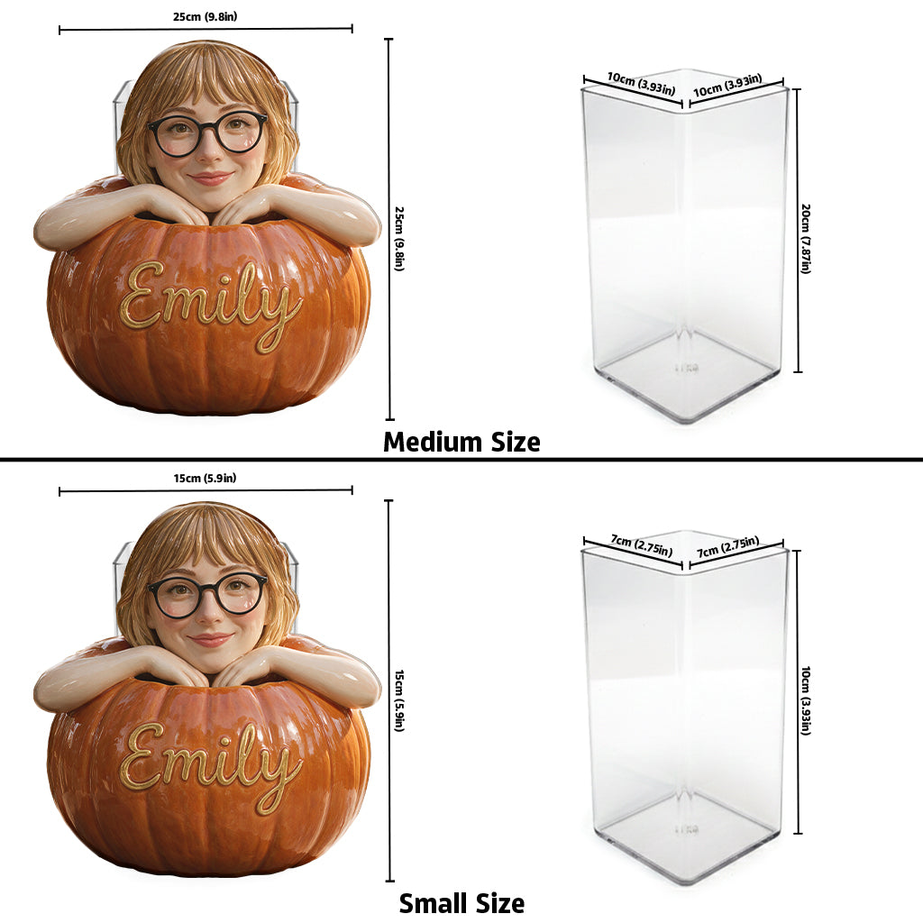 Pumpkin Season - Personalized Autumn Acrylic Pot