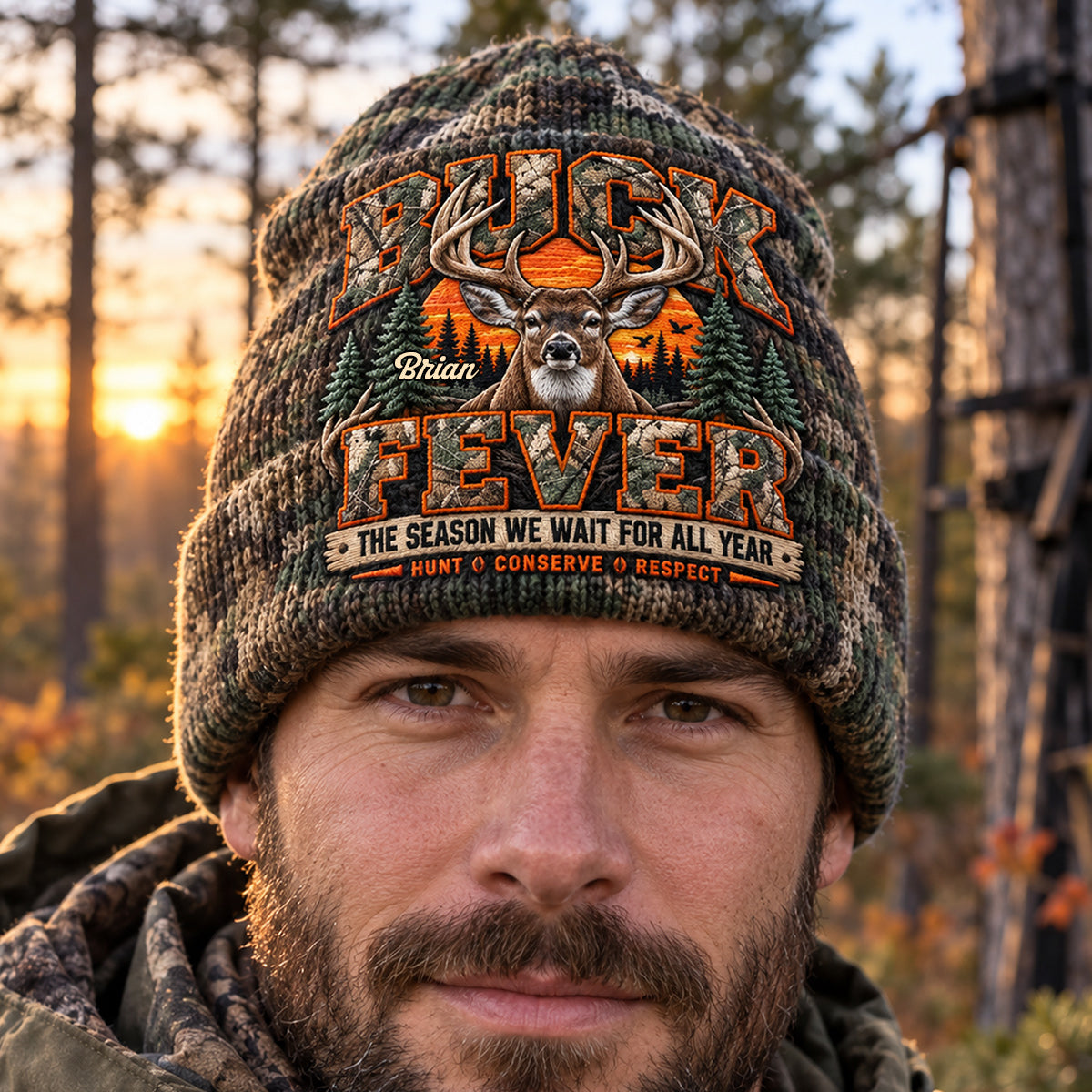 Buck Fever - Bonnet de Chasse Personnalisé