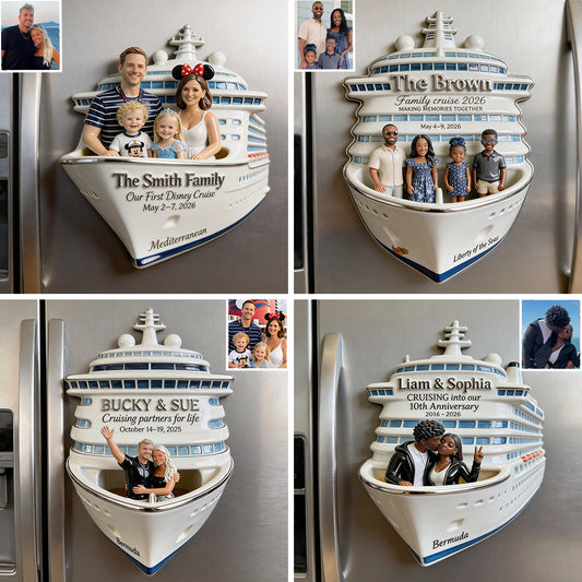 Aimant de Croisière Personnalisé - Souvenir de Croisière
