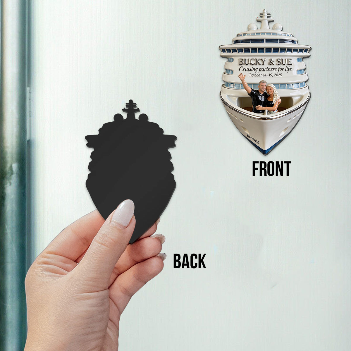 Kreuzfahrt Erinnerung - Personalisierter Magnet