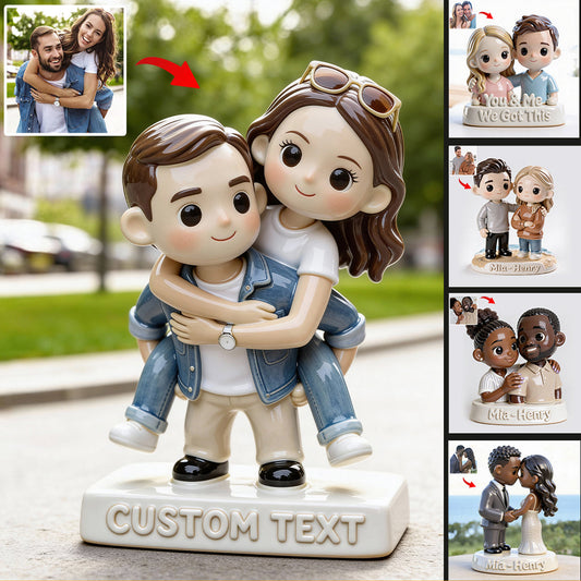 You & Me We Got This - Personalized Couple Custom Shaped Acrylic Plaque
