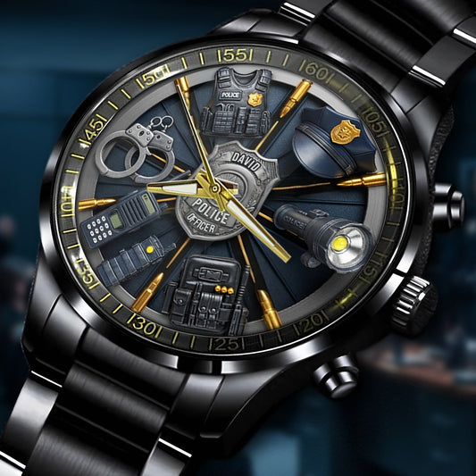 Dienen und Schützen – Personalisierte Armbanduhr für Polizeibeamte
