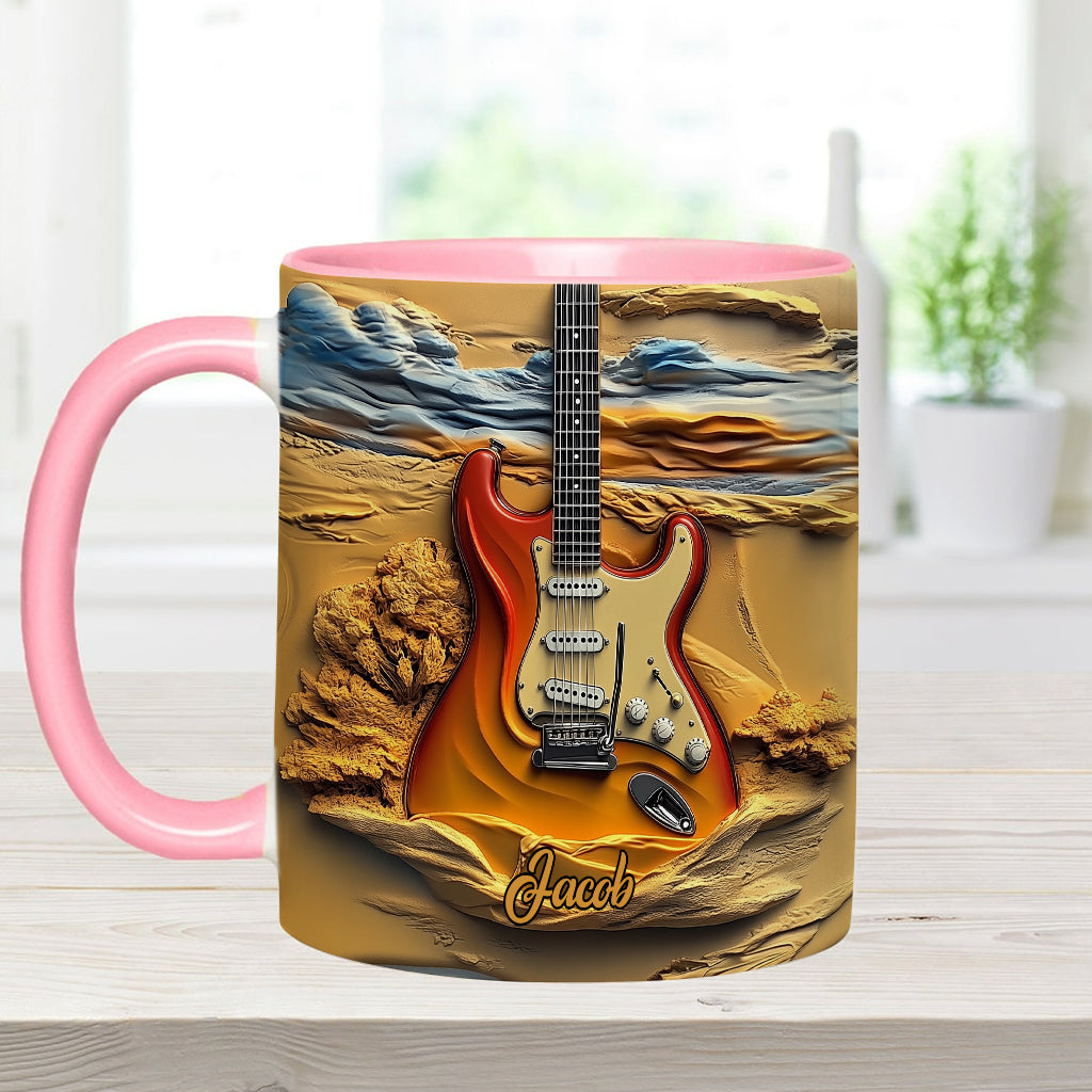 Love Guitar - Personalized Guitar Accent Mug